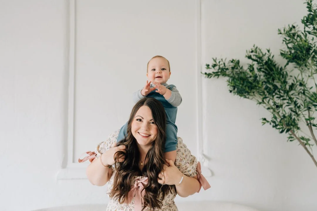 First Birthday Photoshoot in a Natural Light Studio