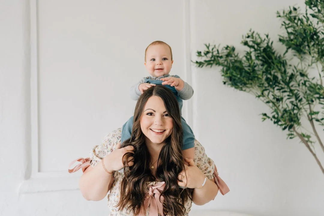 First Birthday Photoshoot in a Natural Light Studio