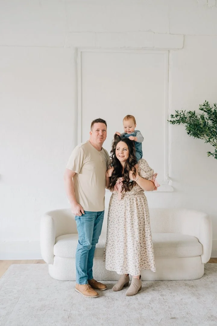 First Birthday Photoshoot in a Natural Light Studio