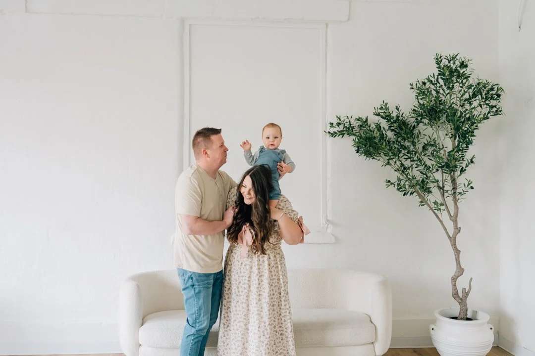 First Birthday Photoshoot in a Natural Light Studio