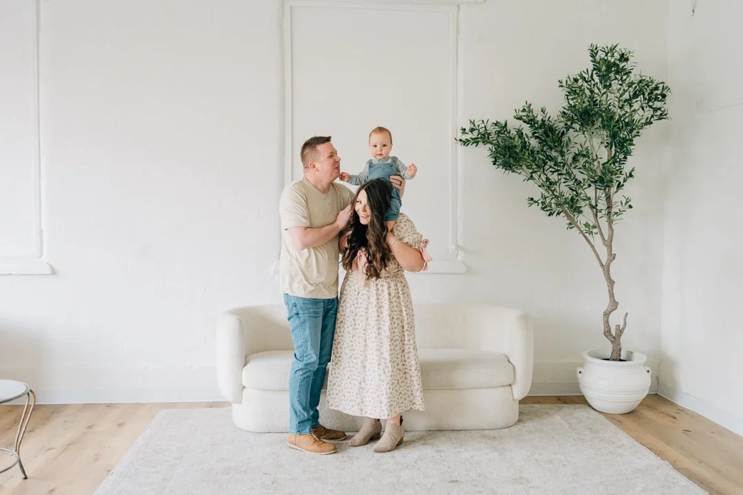 First Birthday Photoshoot in a Natural Light Studio