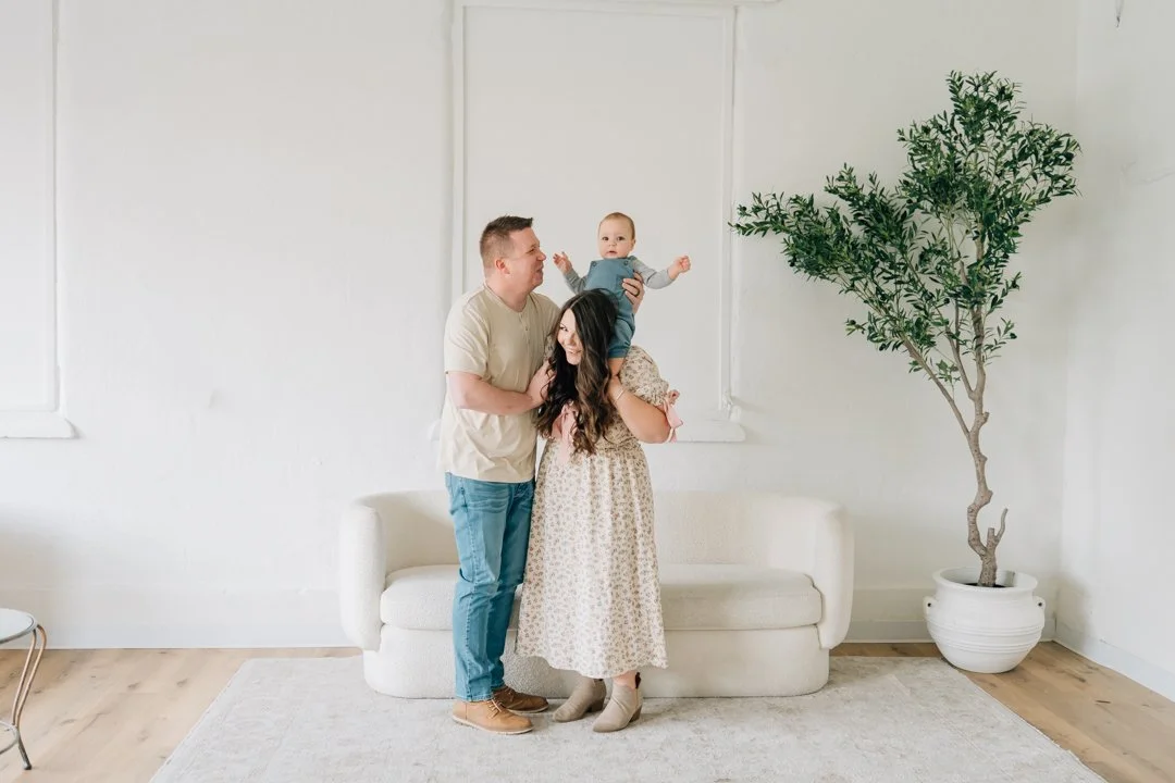 First Birthday Photoshoot in a Natural Light Studio