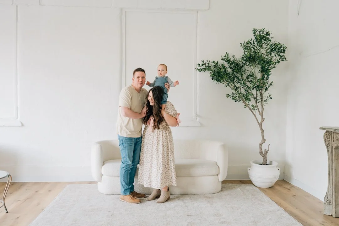 First Birthday Photoshoot in a Natural Light Studio