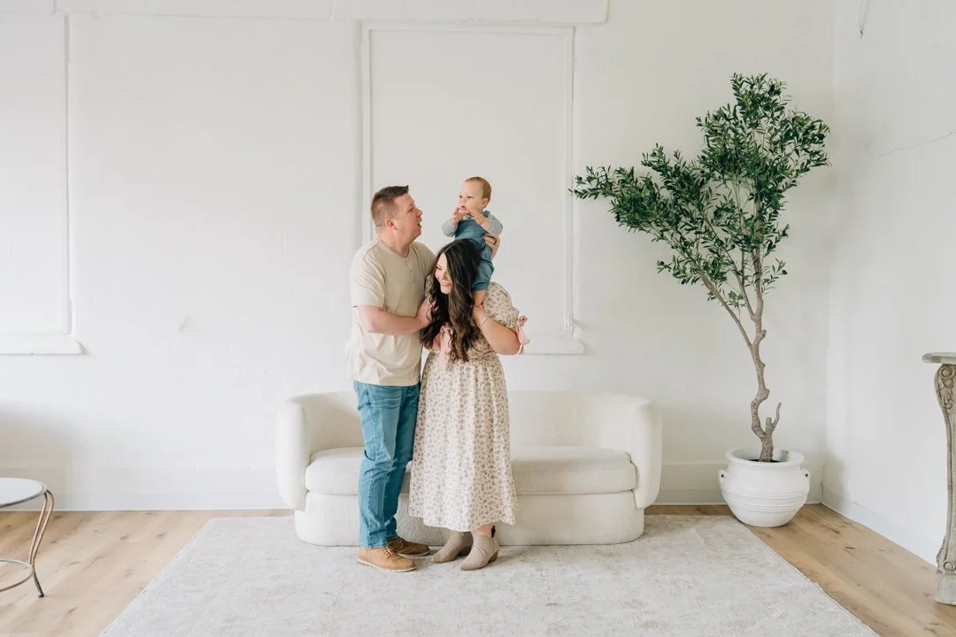 First Birthday Photoshoot in a Natural Light Studio