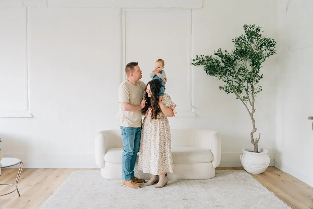 First Birthday Photoshoot in a Natural Light Studio