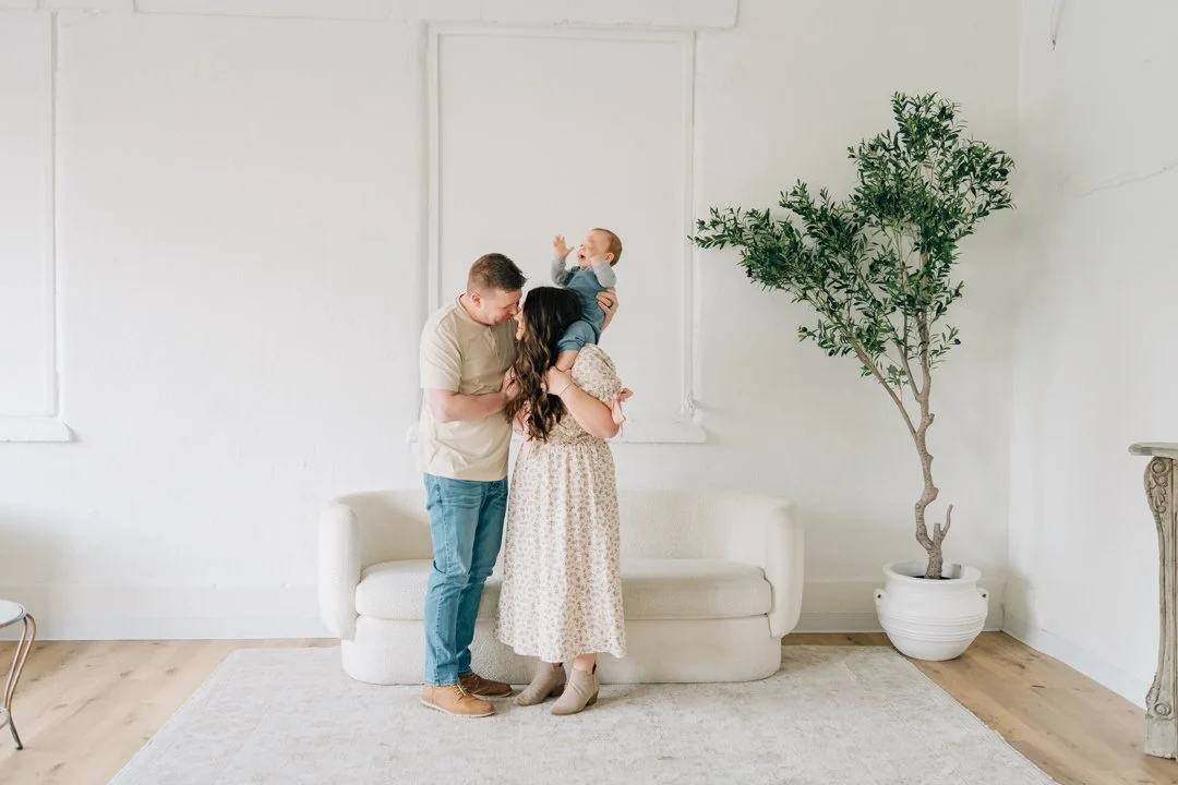 First Birthday Photoshoot in a Natural Light Studio