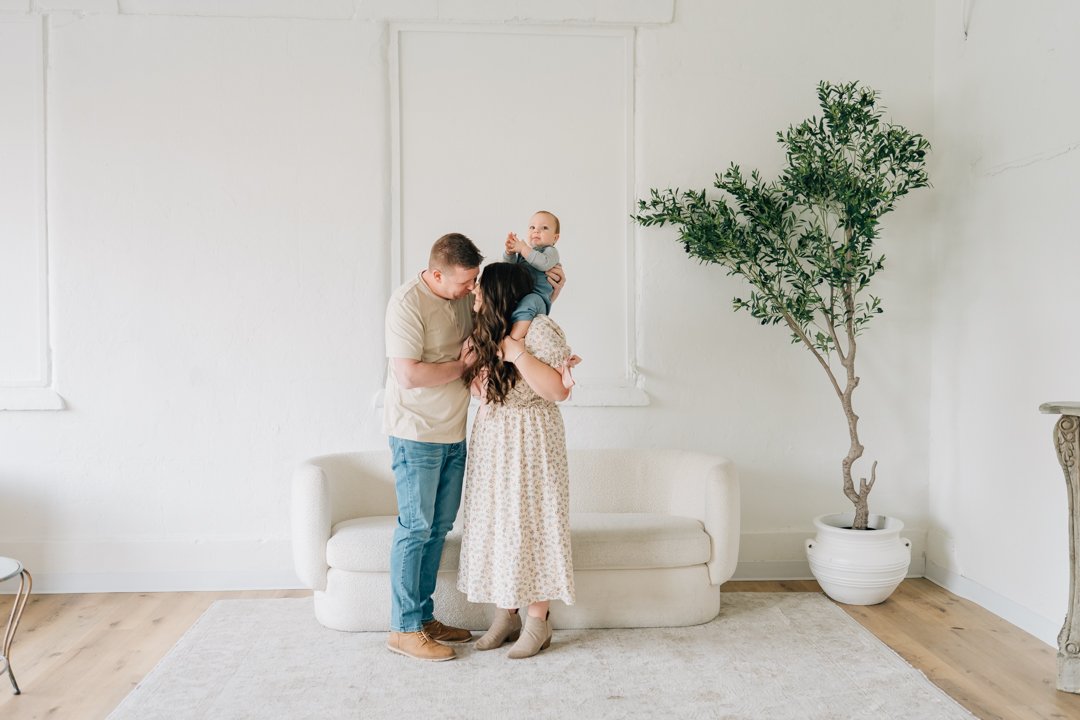 First Birthday Photoshoot in a Natural Light Studio