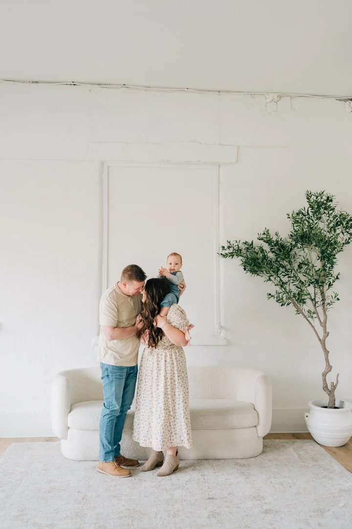 First Birthday Photoshoot in a Natural Light Studio