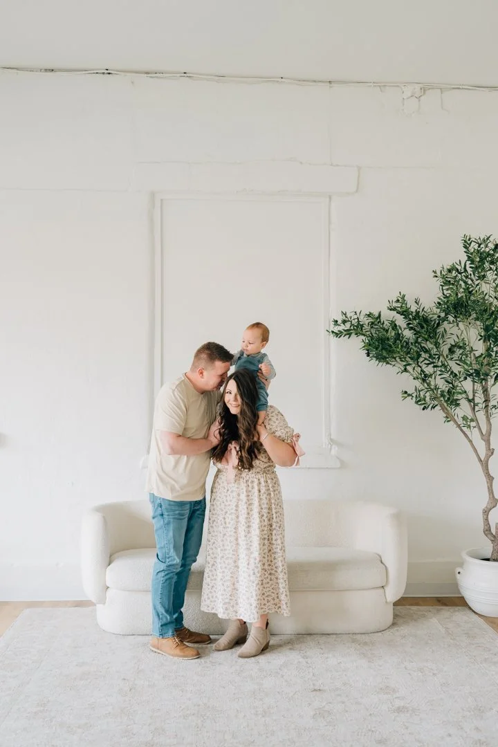 First Birthday Photoshoot in a Natural Light Studio