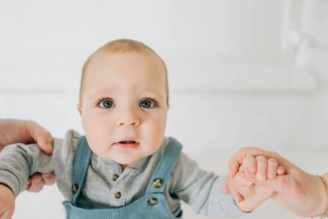 First Birthday Photoshoot in a Natural Light Studio
