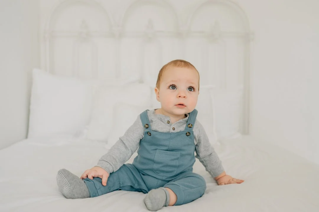 First Birthday Photoshoot in a Natural Light Studio