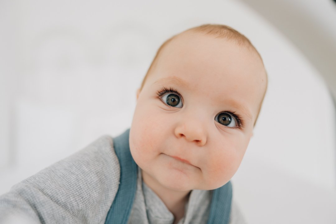 First Birthday Photoshoot in a Natural Light Studio
