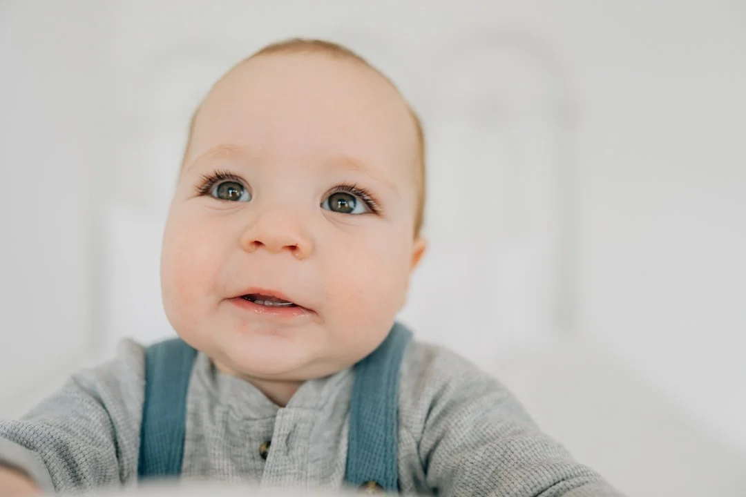 First Birthday Photoshoot in a Natural Light Studio