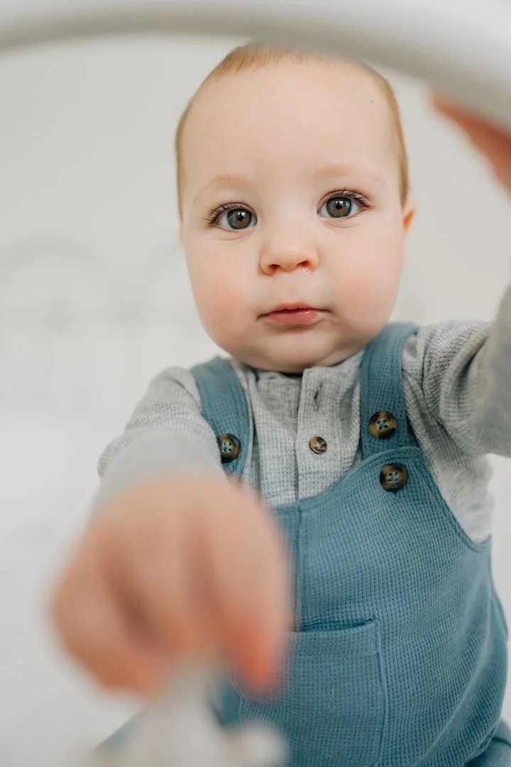 First Birthday Photoshoot in a Natural Light Studio