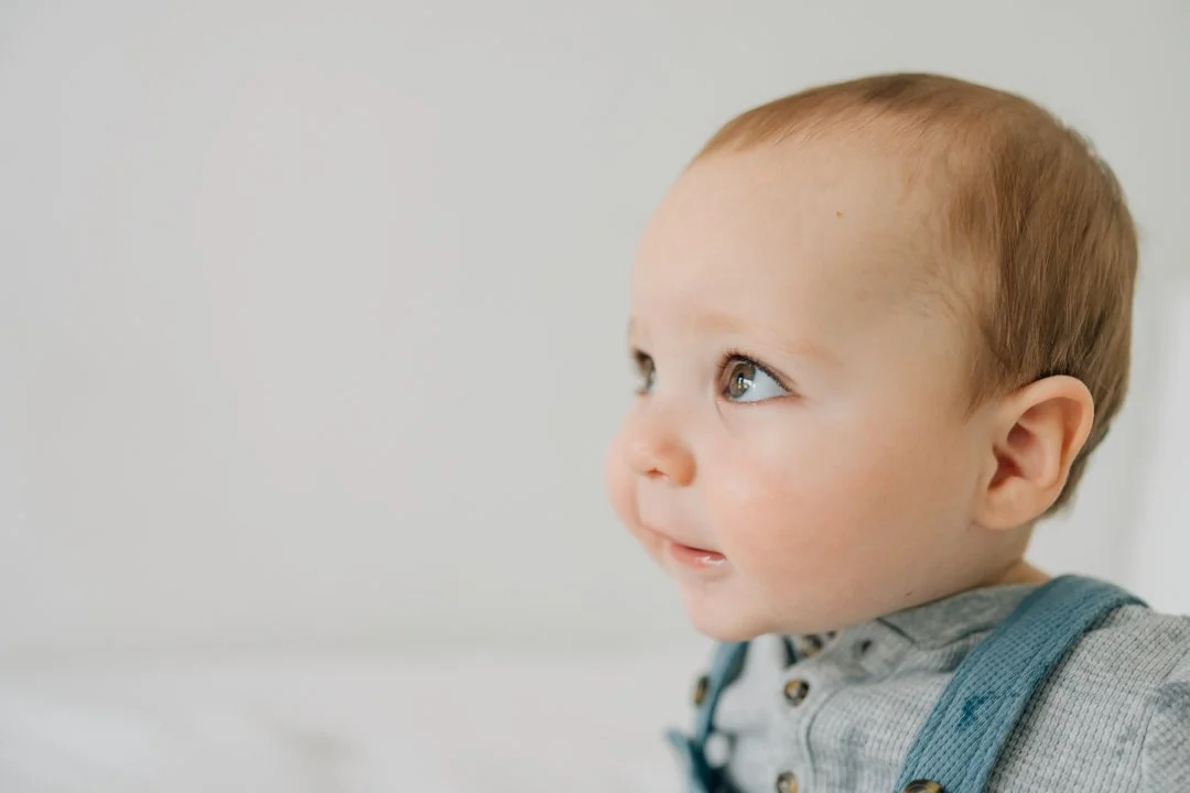 First Birthday Photoshoot in a Natural Light Studio