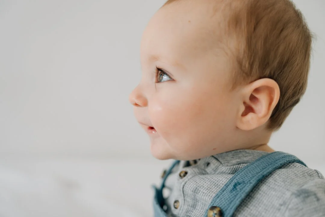 First Birthday Photoshoot in a Natural Light Studio