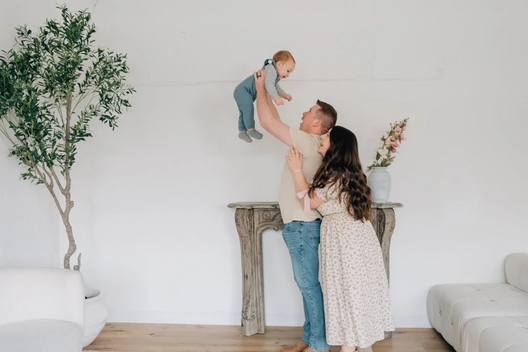 First Birthday Photoshoot in a Natural Light Studio