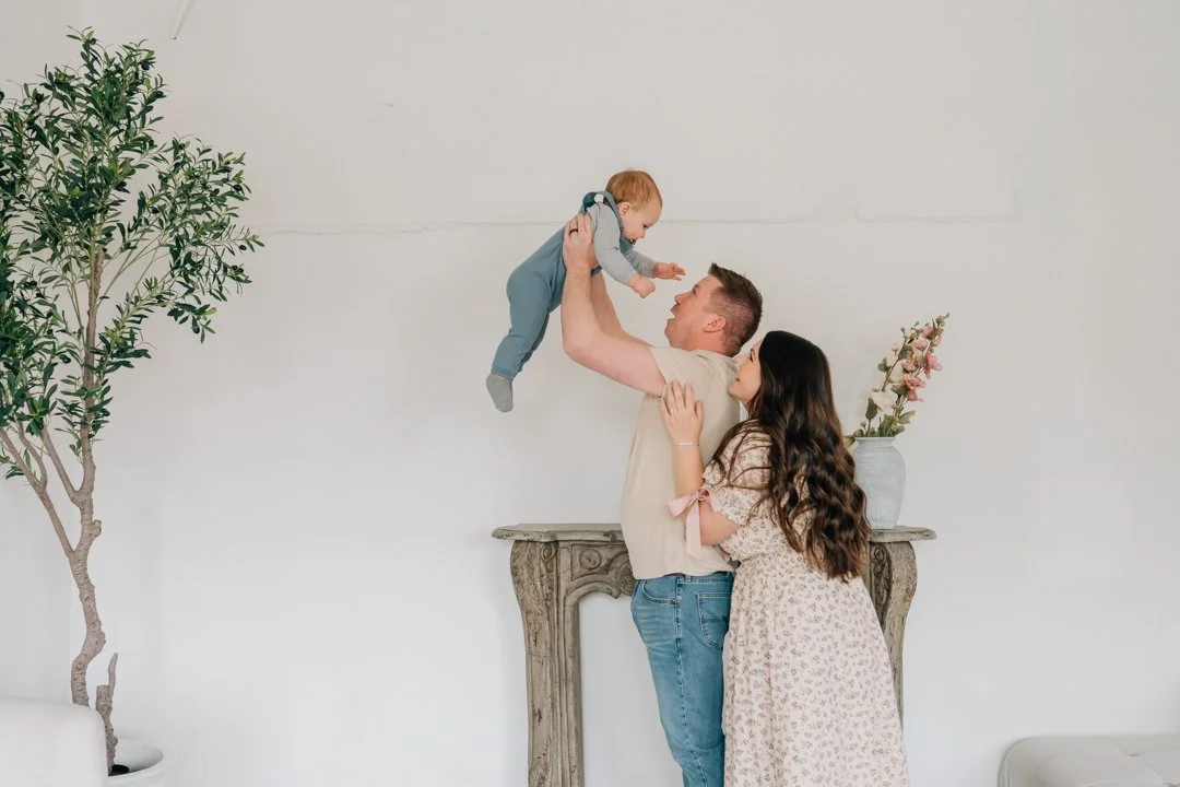 First Birthday Photoshoot in a Natural Light Studio