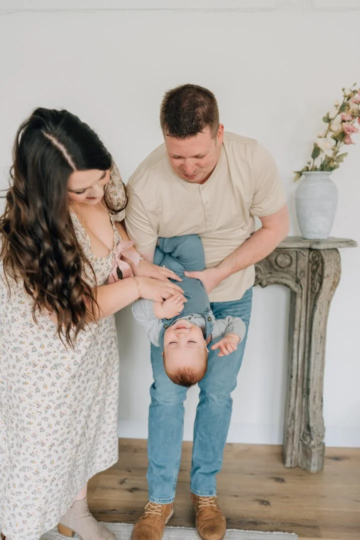 First Birthday Photoshoot in a Natural Light Studio