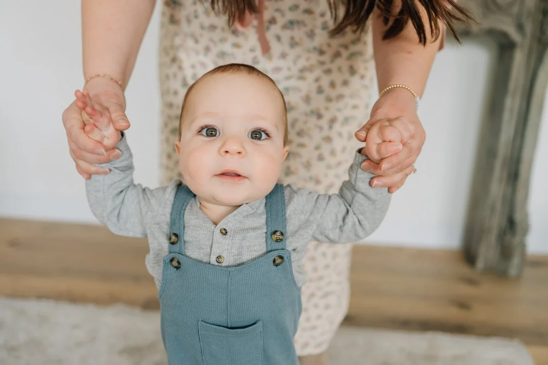 First Birthday Photoshoot in a Natural Light Studio