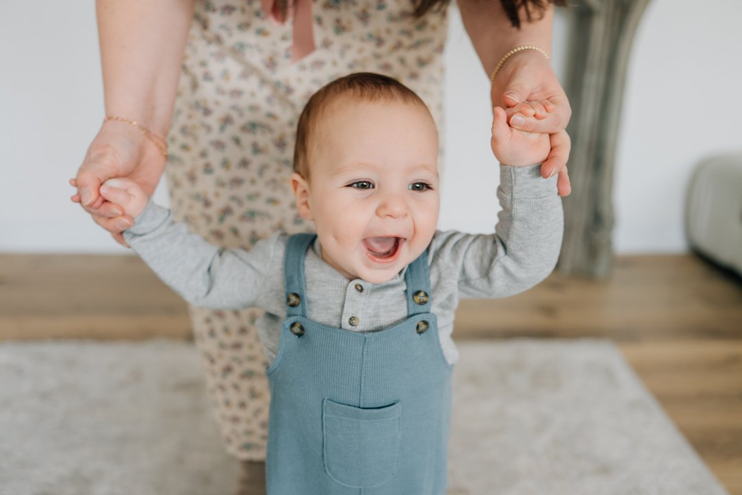 First Birthday Photoshoot in a Natural Light Studio