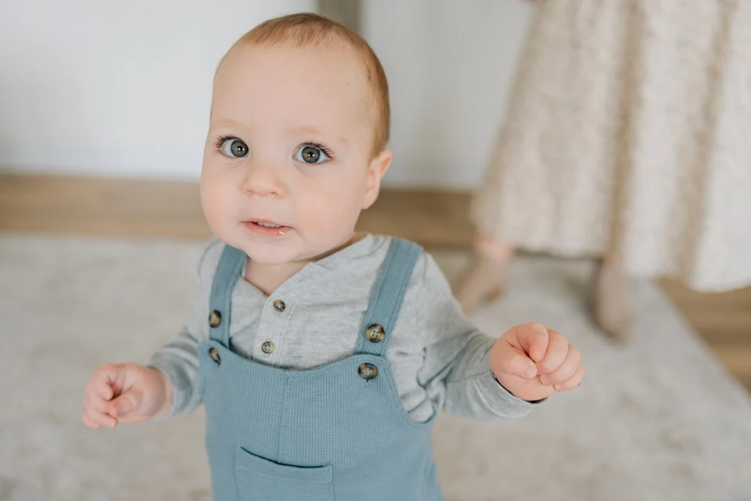 First Birthday Photoshoot in a Natural Light Studio