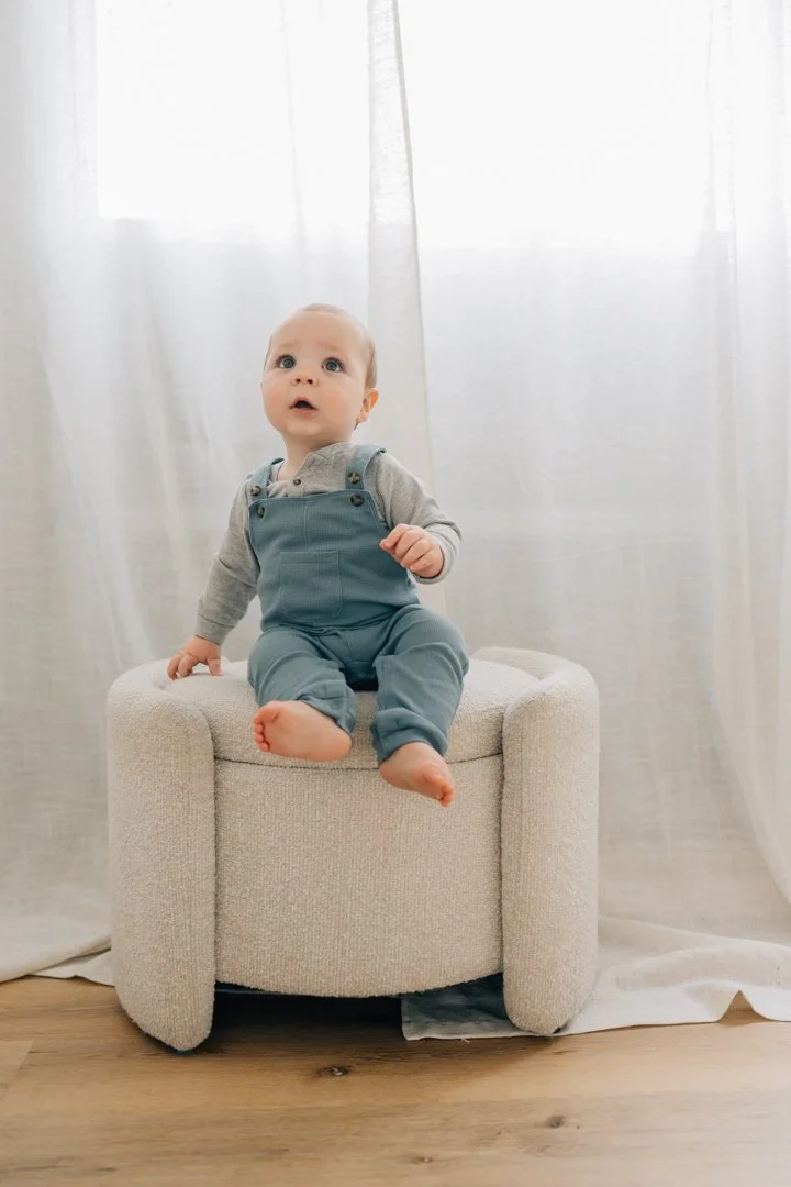First Birthday Photoshoot in a Natural Light Studio