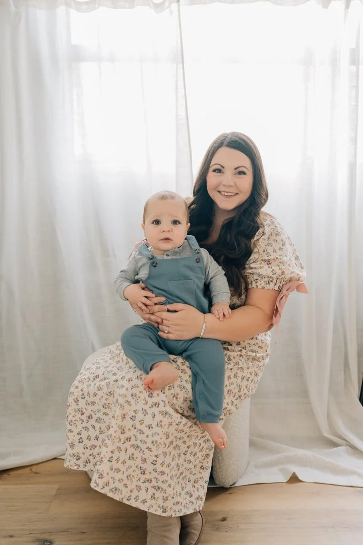 First Birthday Photoshoot in a Natural Light Studio