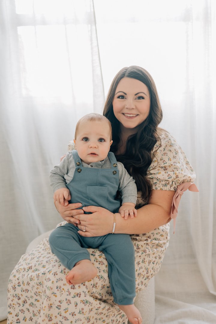 First Birthday Photoshoot in a Natural Light Studio