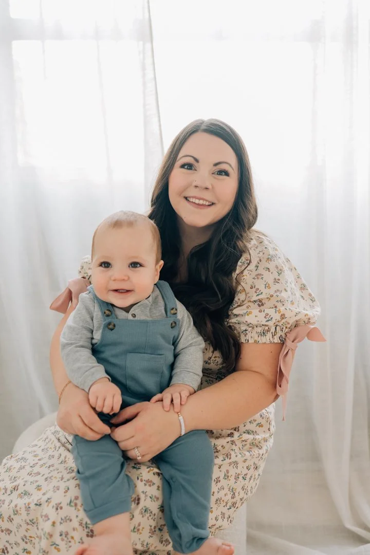 First Birthday Photoshoot in a Natural Light Studio