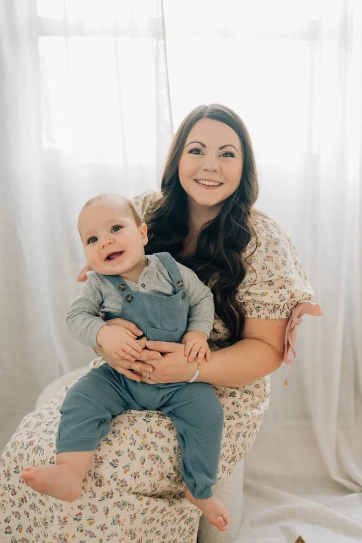 First Birthday Photoshoot in a Natural Light Studio