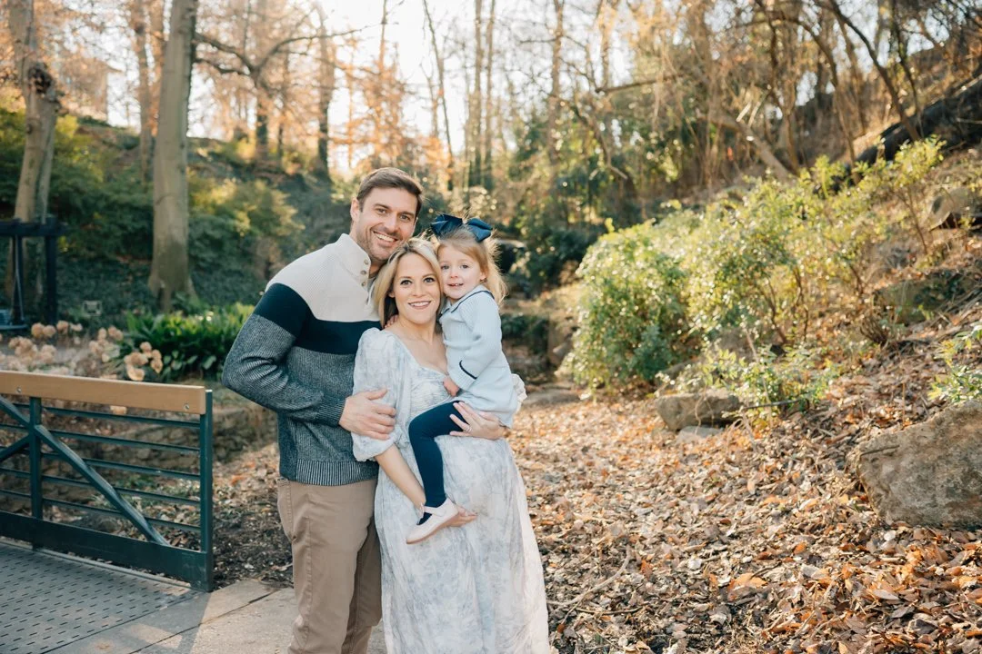 Downtown Greenville Maternity and Family Photos in the Winter
