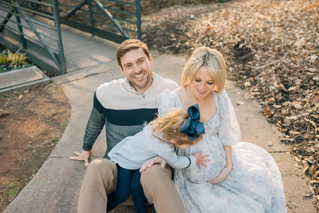 Downtown Greenville Maternity and Family Photos in the Winter