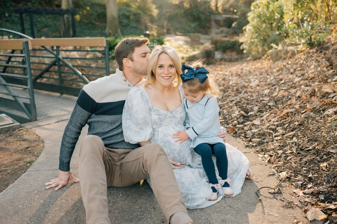 Downtown Greenville Maternity and Family Photos in the Winter