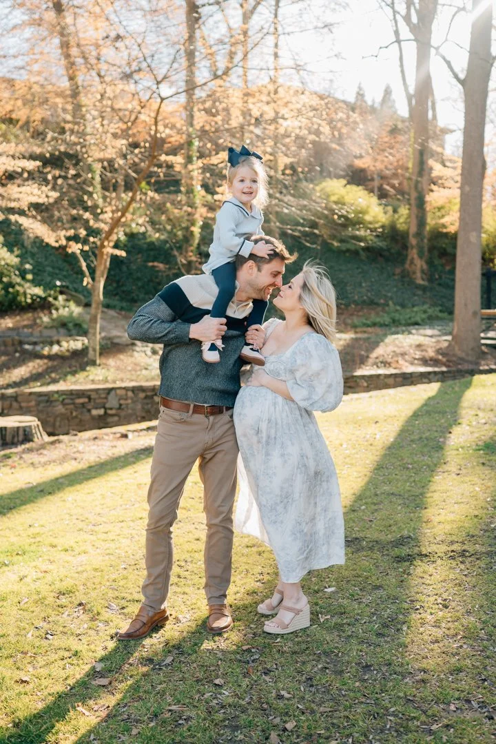 Downtown Greenville Maternity and Family Photos in the Winter