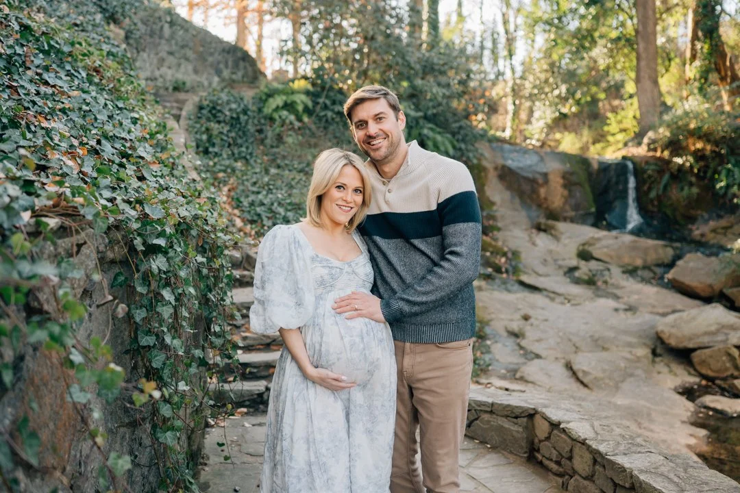 Downtown Greenville Maternity and Family Photos in the Winter
