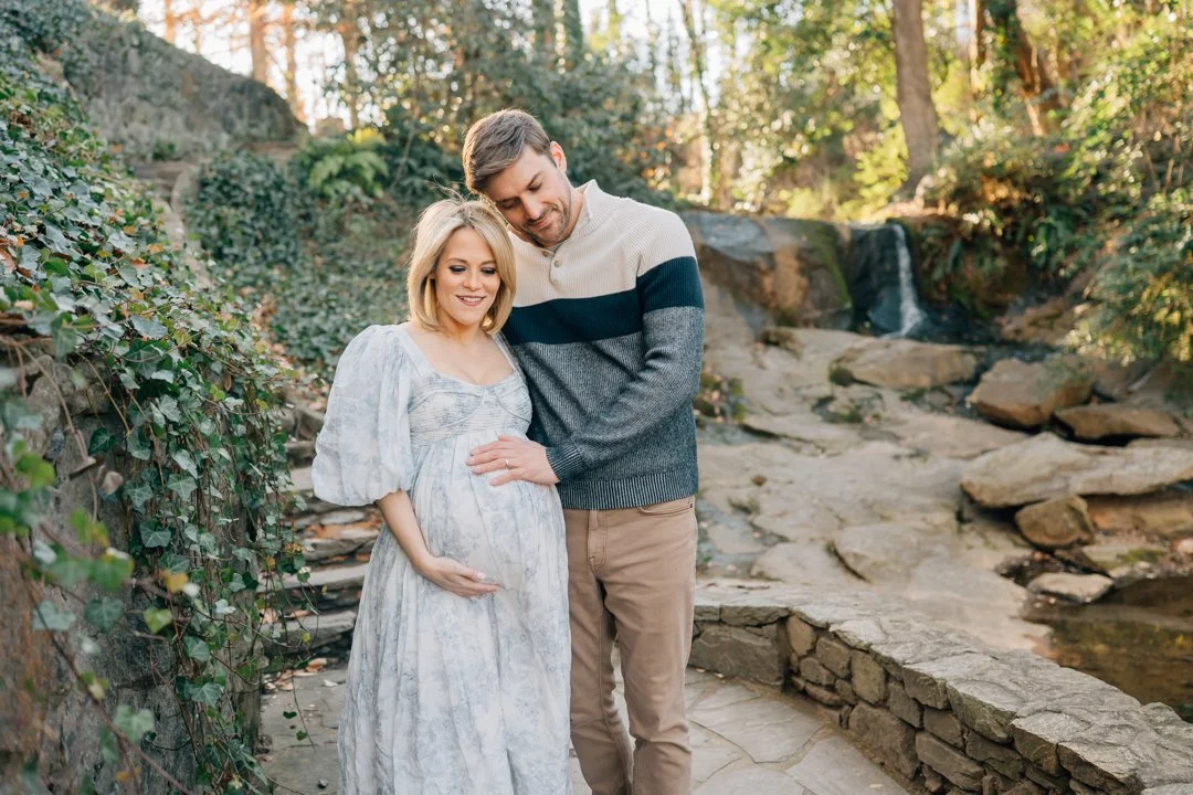 Downtown Greenville Maternity and Family Photos in the Winter