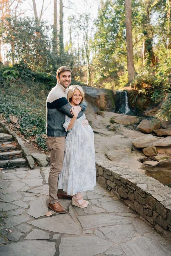 Downtown Greenville Maternity and Family Photos in the Winter