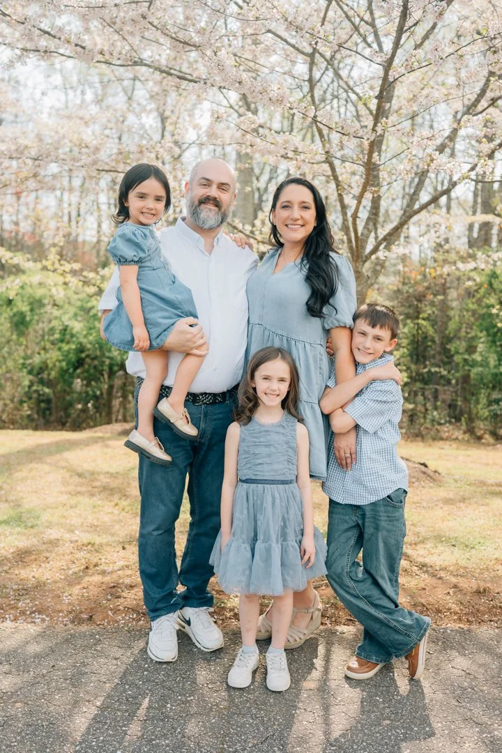 Spring Family Photos at Legacy Park in Greenville, SC
