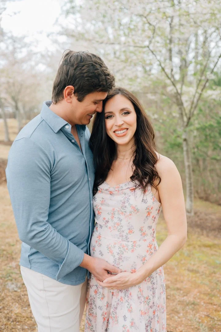 Spring Pregnancy Announcement Photos in Greenville, SC