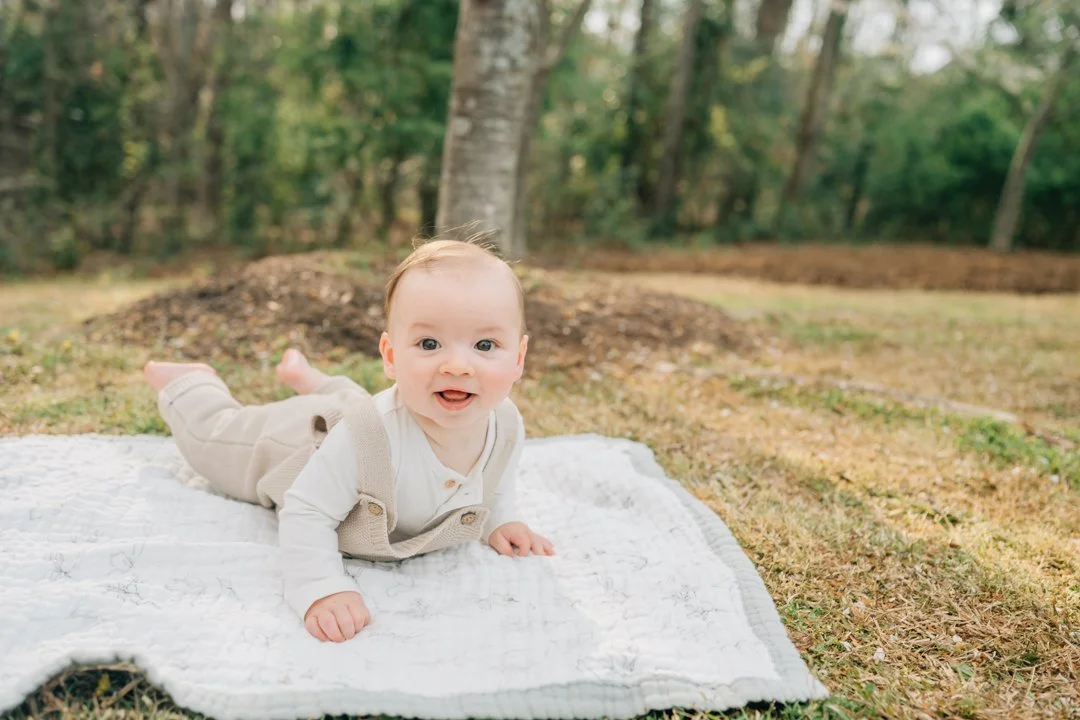 Family Photos During Spring Cherry Blossoms in Greenville, SC