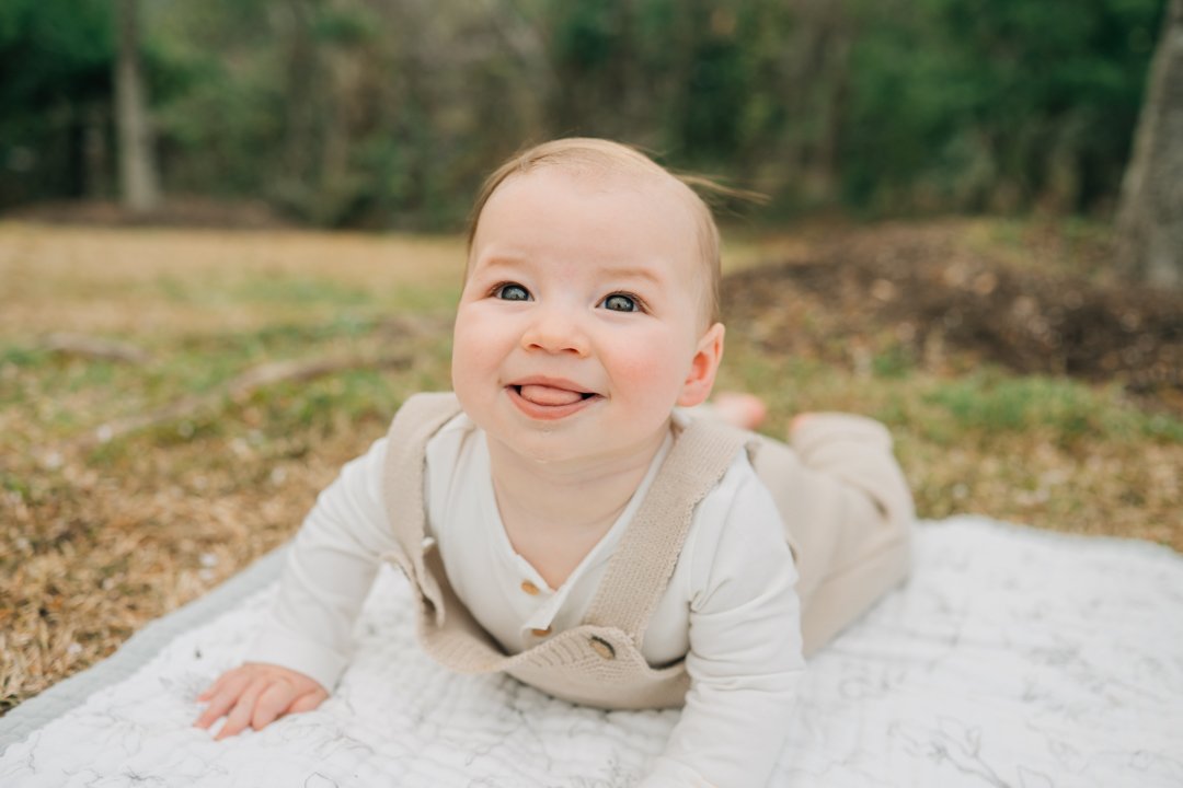 Family Photos During Spring Cherry Blossoms in Greenville, SC