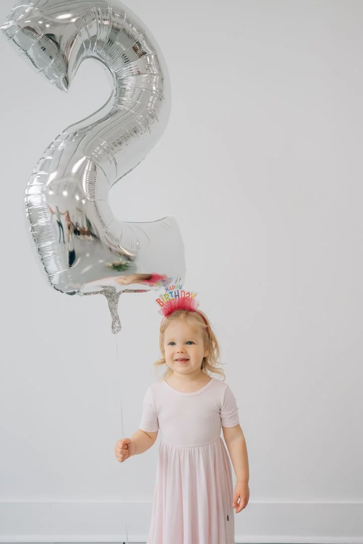 In Studio Second Birthday Photos in Greenville, SC