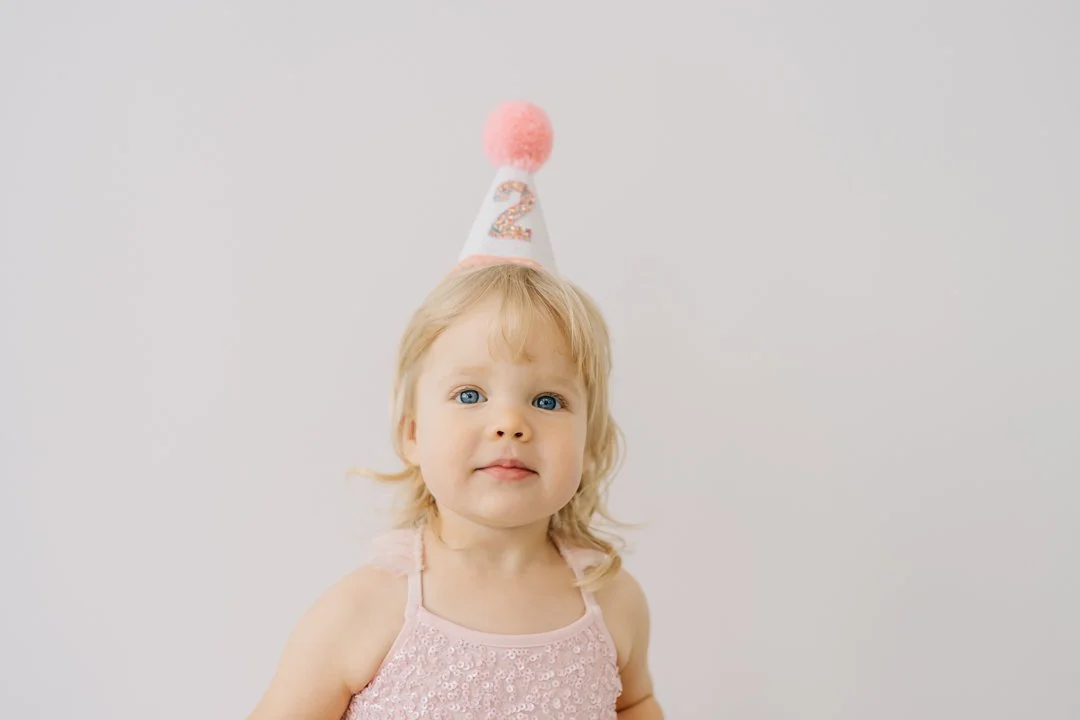 In Studio Second Birthday Photos in Greenville, SC