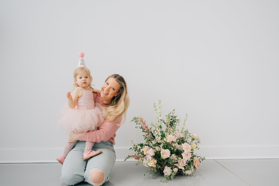 In Studio Second Birthday Photos in Greenville, SC