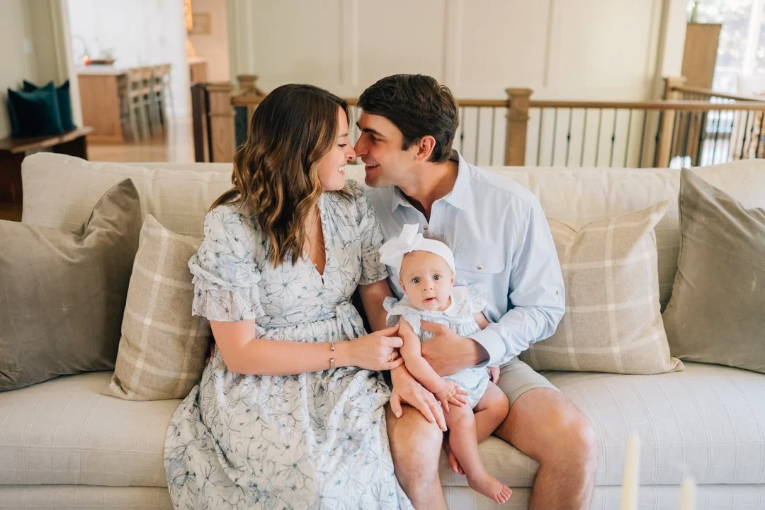 In Home Baby Milestone Photographer in Greenville, SC
