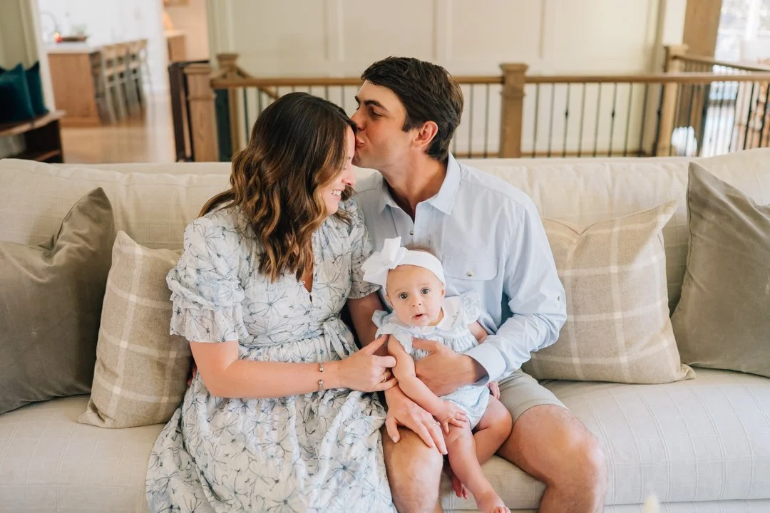 In Home Baby Milestone Photographer in Greenville, SC
