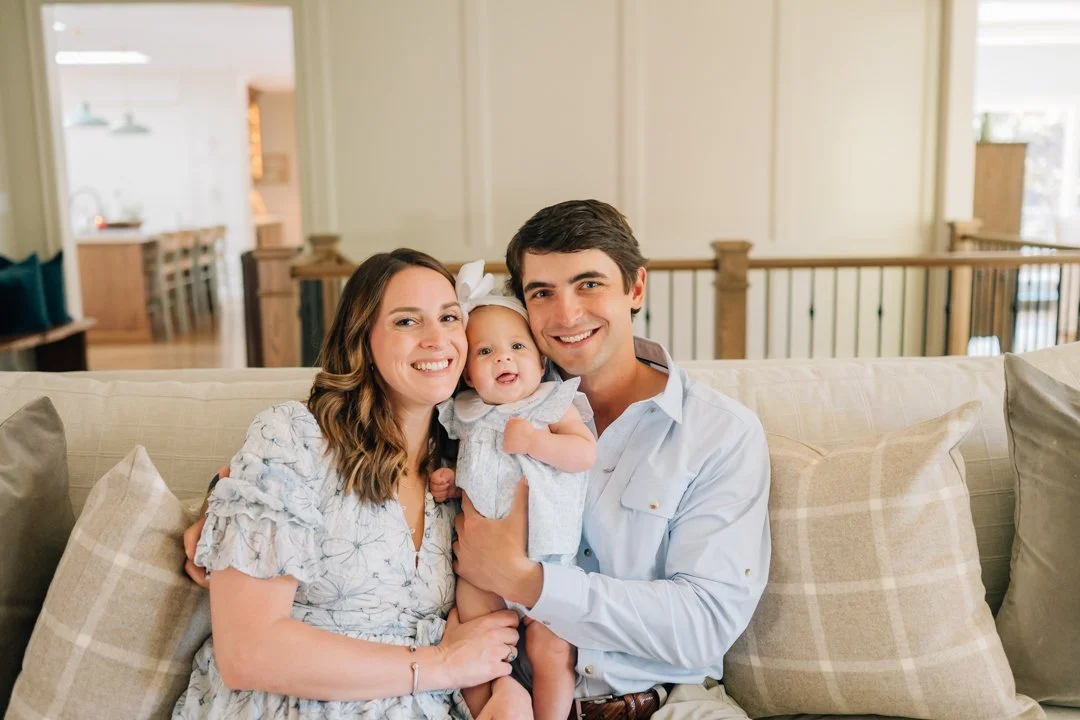 In Home Baby Milestone Photographer in Greenville, SC