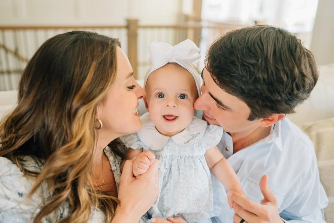 In Home Baby Milestone Photographer in Greenville, SC