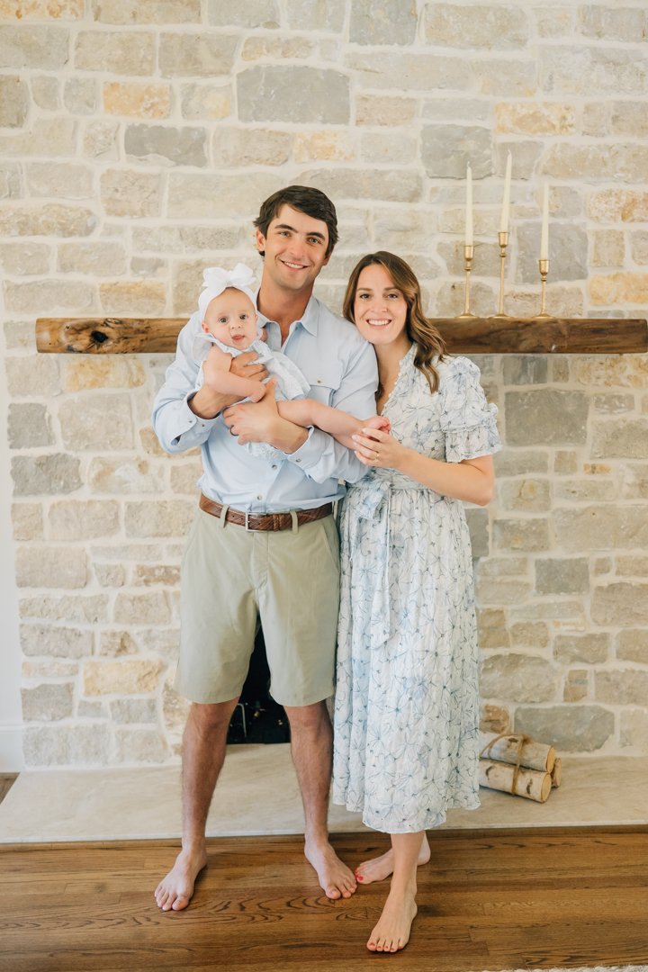 In Home Baby Milestone Photographer in Greenville, SC